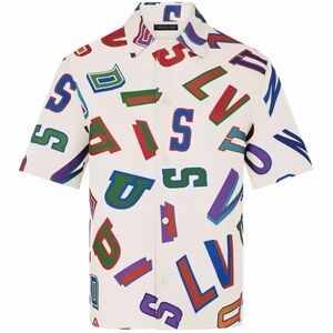 Louis Vuitton Colorful Letter Print Shirt
